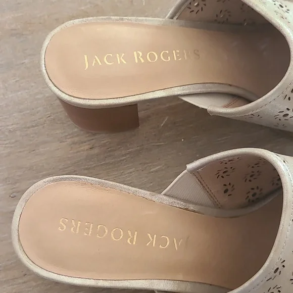 Jack Rogers Metallic Ronnie Mules in size 9 - Picture 5 of 8
